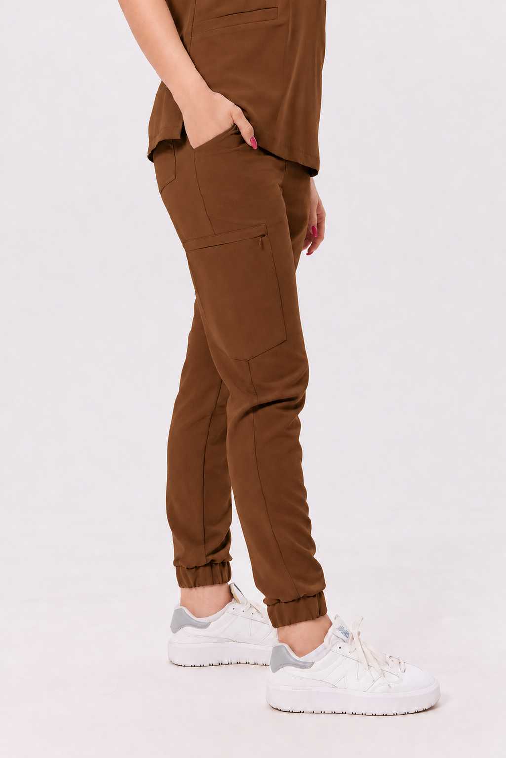 Damen Jogger-Hose Luna, Farbe schokolade, Seite