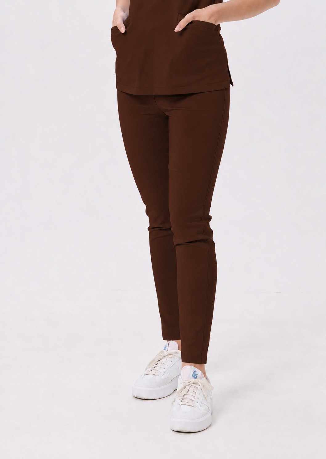 Damen Skinny-Hose Ella, Farbe zartbitter, vorne