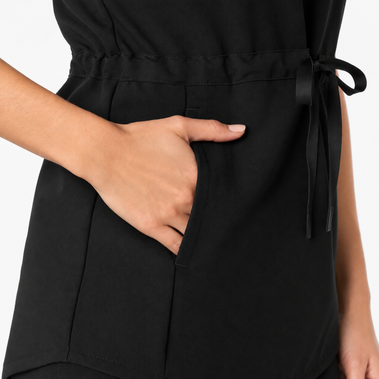 Damen Kasack mit Stehkragen Zoja, Farbe schwarz, Foto