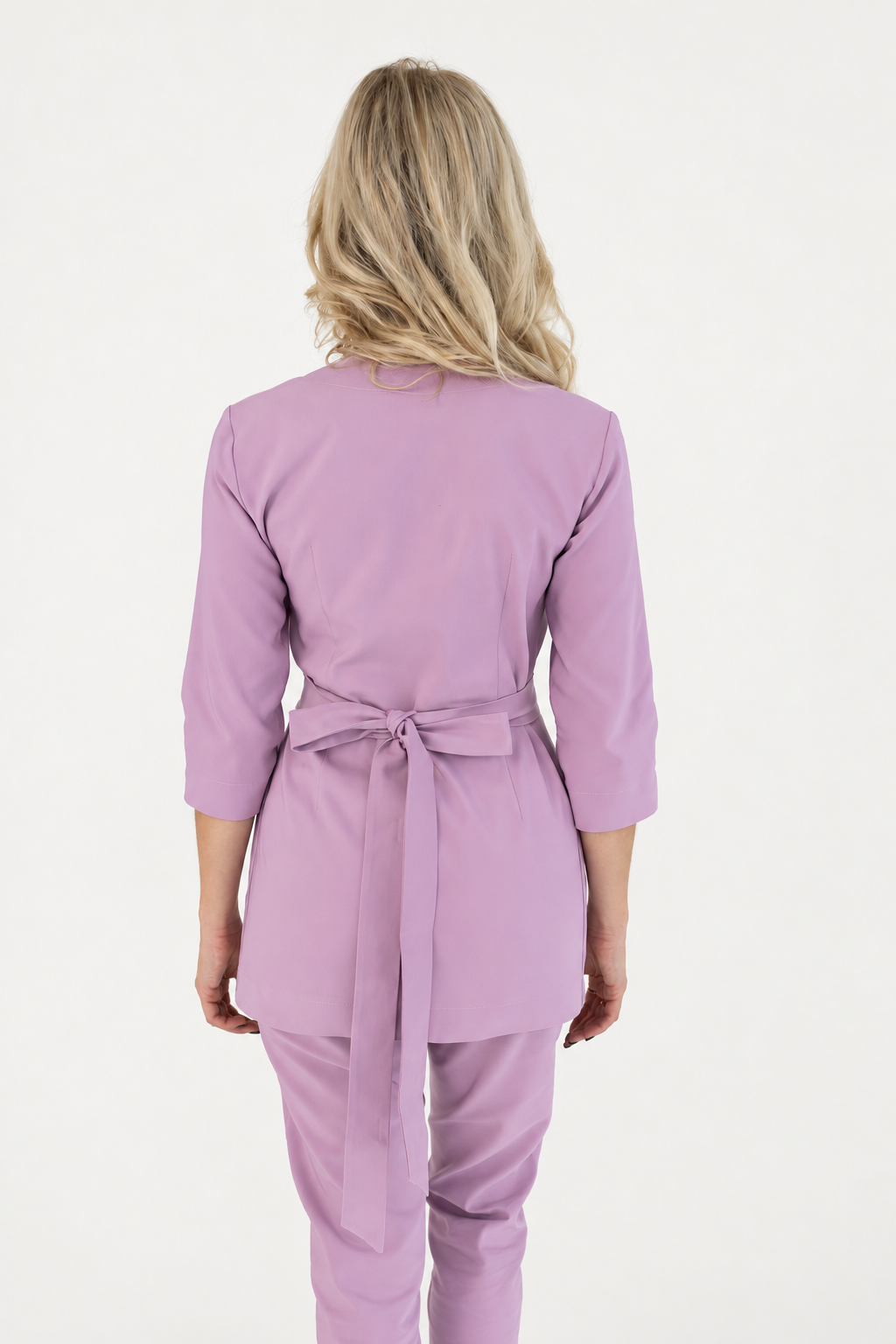 Damen Wickeltunika Ana, Farbe rosa, hinten